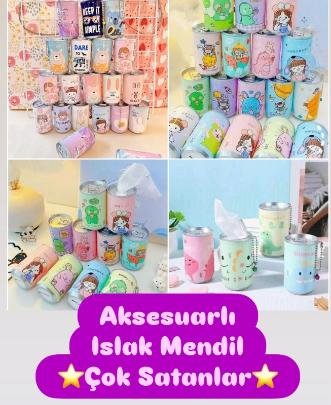 AKSESUARLI ISLAK MENDİL / 24LÜ PAKET